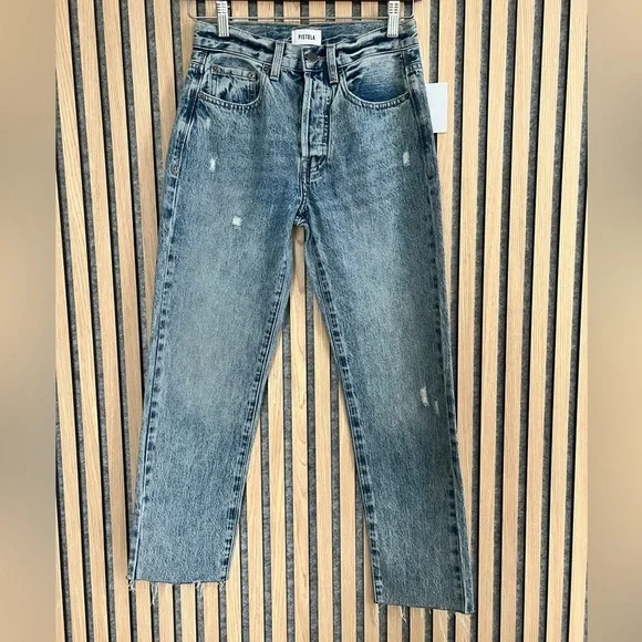 PISTOLA- CHARLIE High Rise Classic Straight - Picture 1 of 5